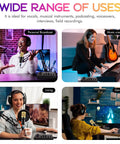 Comprehensive Podcast Gear Bundle With BM-800 Microphone Gold and F998 Audio Interface for broadcasting, music, gaming uses