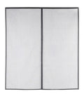 Magnetic Screen Door 70 Inch By 79 Inch With Built In Magnets, Durable Fiberglass Mesh, black border, full view