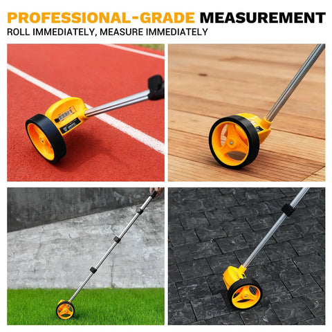 Dead On Precision 4 Inch Measuring Wheel With Rugged Carry Bag No Fuss Manual Distance Tracker For Construction And Landscaping Projects Up To 9999 Feet Range Heavy Duty Gear Counter