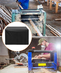 Universal Planer Dust Cover For Table Saw And Miter Saw Protection Heavy Duty Oxford Fabric Waterproof Machine Shield on woodworking machines.