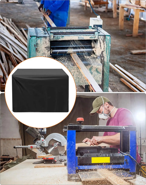 Universal Planer Dust Cover For Table Saw And Miter Saw Protection Heavy Duty Oxford Fabric Waterproof Machine Shield on woodworking machines.
