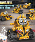 5 In 1 STEM Robot Kit For Kids Ages 8 To 16 With App And Remote Control, 269 Programmable Building Blocks For Boys And Girls model display