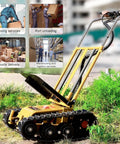 Stair Climbing Dolly Motorized Hand Truck With 880 Lbs Capacity 850W Power 48V Battery Removable Lithium Battery Built For Real Jobs Stair And Floor Lifts 360 Degree Turns Foldable Design For Lifting Heavy Furniture, yellow tracked base