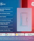 Effortless Install Paddle Dimmer Smart Switch With Matter Ready Wiring And Alexa Support For Smooth Lighting Control, showcasing functions.