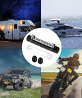 Heavy Duty Marine Ground Bus Bar With Clear Cover Dead Simple Hookups For Boat And RV 12V DC Power Distribution Block shown with vehicles.