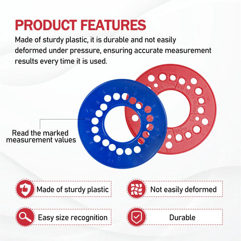 Lug Bolt Pattern Measuring Tool Kit For 4 5 6 Lug Patterns Wheel Pattern Template Set Of 4 With Dual SAE And Metric Scales