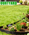 100 Ft No-Dig Garden Edging 2 Inch Flexible Landscape Border DIY Friendly Heavy Duty Plastic Lawn Edge With 150 Stakes