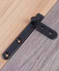 Brass Inset Pivot Cabinet Hinges for Concealed Doors and Bookcases with 180 Degree Rotation Hidden Secret Door Hinge installed view