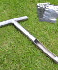 Stainless Steel Soil Probe With 12 Inch Length And T Handle Includes Two Bags Pro Grade Lawn And Garden Sampler Kit for soil testing