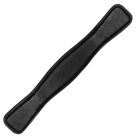 Dressage Girth With Top Notch Leather Padding For Low Girth Comfort And Full Freedom Of Movement, 60 Cm Or 24 Inches in black leather