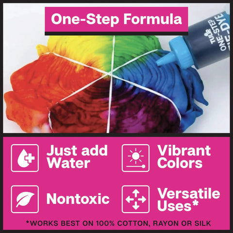 Colorful fabric being dyed using One Step Tie Dye Kit For Big Groups With 14 Vibrant Colors And 18 Pre Filled Bottles Easy Cleanup Tools Included No Presoaking Needed Perfect Gift Or Party Activity For Creative Crafters.
