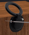 Installing Four Pack Matte Black Recessed Ring Pull Handles For Cabinets And Drawers Round Concealed Door Pull Knobs