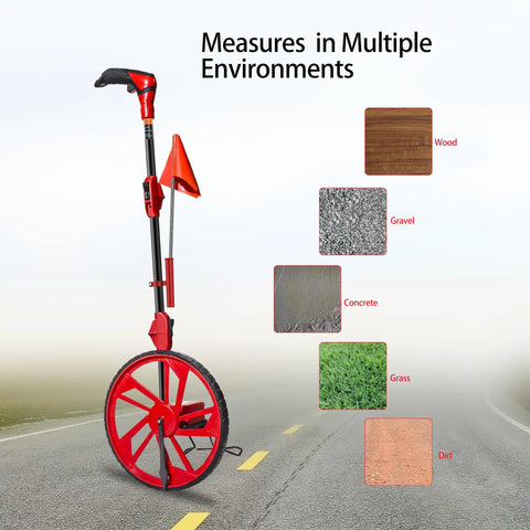 Built Tough Collapsible Distance Measuring Wheel Smooth Rollin Design Top Notch Gear For Yard Layouts And Job Sites Includes Quick Zero Reset Sturdy Flag Holder And Pro Grade Contractor Reliability