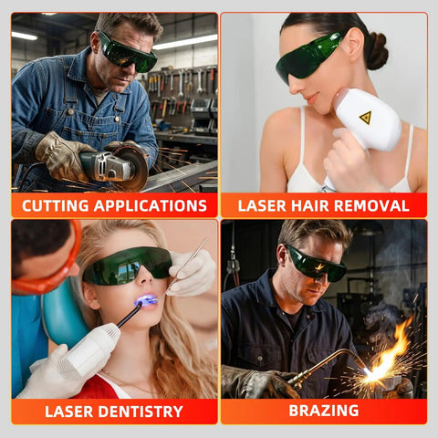 Industrial Grade Shade 5 Welding Goggles Built Different For Serious Eye Protection And Anti Fog Side Vents Ideal For Plasma Cutting And Soldering Tasks, worn during various applications.