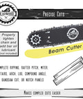 12 Inch Beam Cutter Blades For Circular Saw Worm Drive packaging showing blade details and features