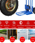 Heavy Duty Swivel Caster Wheels Set Of Four With Side Brakes And Shock Absorbing Pneumatic Rubber Tires for various surfaces.
