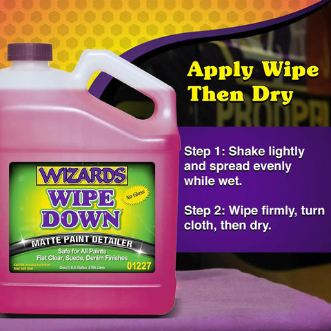 Detailer Spray For Matte Finishes And Delicate Surfaces Like Suede And Denim, Auto Car Polish That Cleans Without Oily Residue, Preserves A Flat Matte Look, Ideal For Suede Denim Finishes, 1 Gallon, pink jug label