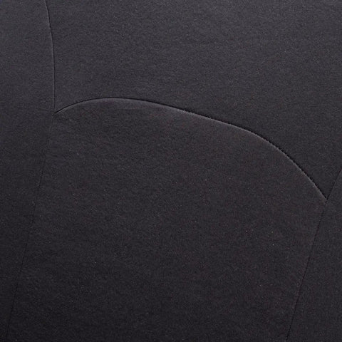 Close-up of black polyester material on Easy Install Car Seat Covers for Front Seats and Rear Bench, Universal Fit, Airbag Compatible.