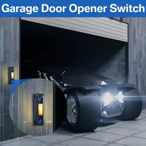 Built Tough Metal Lighted Doorbell Button With Wired Switch Waterproof And UV Resistant Black Finish Replacement For Old Plastic Button Bright LED Ring For Clear Fast Chimes And Modern Curb Appeal on wall