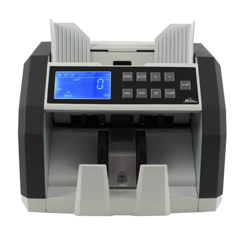 Front Load Bill Counter With Counterfeit Detection, Ultraviolet, Magnetic Ink Verification, and Infrared Sensor, display view