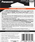 CR2450 3V Lithium Coin Cell Batteries 2 Pack Solid Juice That Goes The Distance With Secure Child Resistant Packaging, warning label.