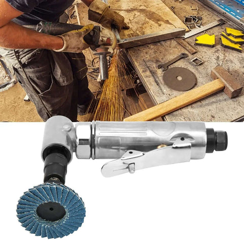 Person using Beast Pro Grade Pneumatic Engraving Tool With 90 Degree Bend High Speed Air Die Grinder in workshop