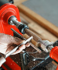 Woodturning using ER25 Pro Grade Collet Chuck Set 10 Pc Imperial Sizes MT2 With Inner Thread 3/8X16TPI on lathe