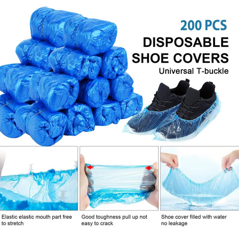Automatic Shoe Covers Dispenser For Home Office Supermarket Factory And Lab With Disposable Shoe Covers in blue piles