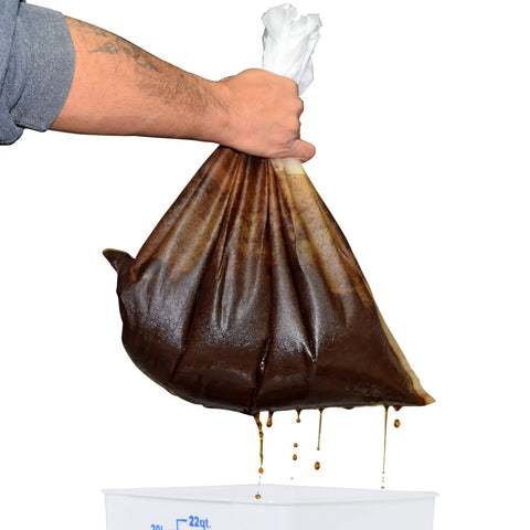 Cold Brew Wide PLA Filter 40 Pack Natural White For Commercial Brewers, Extra Wide Overtop Fit, Biopolymer PLA, Plastic Free, Made In USA, No Taste Alteration, Basket Weave Saturation For Pro Grade Flow