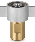 Otoolling 1-inch NPT wet-line wing-nut hydraulic female quick-disconnect coupler, brass body