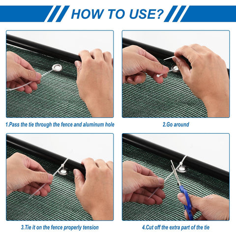 How to install 3x10 Patio Privacy Screen For Balcony And Fence Cover Railing Netting Mesh Shade Fabric, step-by-step guide