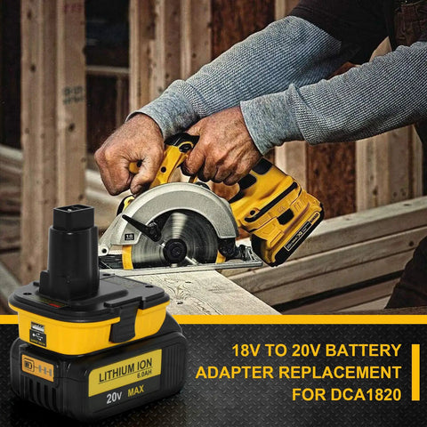 20V To 18V Battery Adapter With USB Port For Quick Charge Tools used with Dewalt saw