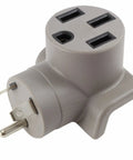 Road Trip Ready Ev Charging Adapter For Tesla Model 3 Or Model Y With Tt 30P Rv Plug Nickel Plated Terminals gray charging adapter