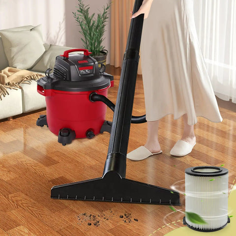 Replacement Filter For Wet Dry Vacuums 5 To 20 Gallon Fits Husky 6 To 9 Gallon Craftsman 17816 After 1988 in use on hardwood