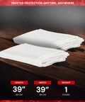 Emergency Fire Blanket 2-Pack For Home And Outdoor Safety No Mess Quick Deploy Grab-And-Go Fire Suppression For Small Fires Camping Gear