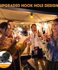50Ft LED Outdoor String Lights With 16 Shatterproof S14 Replaceable Bulbs 2700K Warm White For That Cozy Vibe over patio party