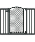Walk Through Baby And Pet Gate Easy To Use For Doorways And Stairways No Drill Pressure Mount Adjustable From 28 To 42 Inches Wide