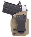 Black Half Inch Chicago Screws With Rubber Washers Kickass Flat Head Through Hole Fasteners For DIY Kydex Leather Holster Knife Sheath Crafting And Belt Clip Projects No Sweat Assembly Top Shelf Gear Up Your EDC Game Today in a tactical holster with a black pistol.