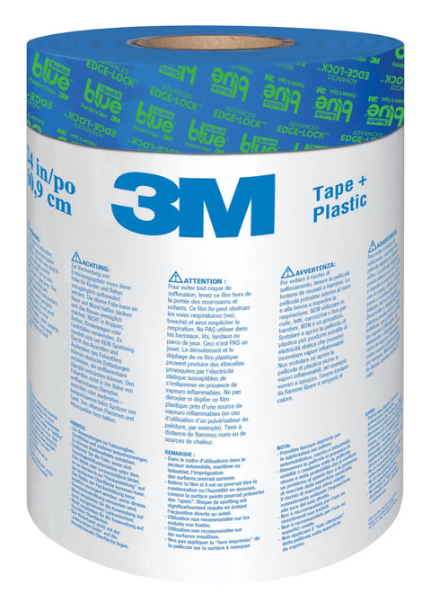 DIY Ready Pre Plastic Painters Tape With Bladed Dispenser 24 Inch By 30 Yard All In One Tape And Masking Film System