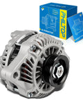 Built Tough Alternator Fits 2003 Through 2005 Chrysler Pt Cruiser 2.4L And Dodge Neon 2.0L straight bolt-on generator with packaging.