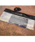 Waterproof Map Case Holder For Camping And Hiking, Transparent Dry Bag Protector Pouch with phone inside on a table