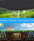 Heavy Duty Black Weed Barrier Fabric 6 Ft By 300 Ft Premium 3.5 Oz Woven Ground Cloth With Superior Permeability illustration