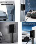 Heavy Duty Weatherproof EV Charger Lock Box With Key Ultimate Outdoor Armor for electric vehicle charging cables outside.