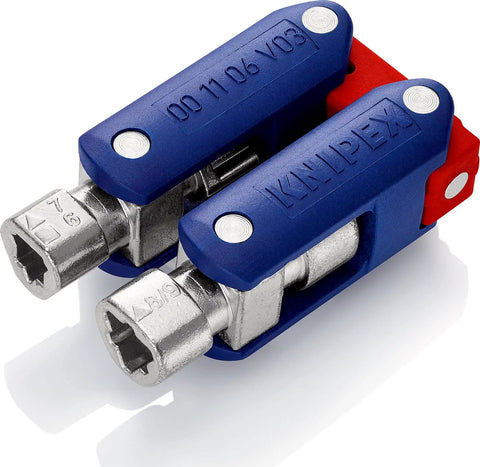 All-In-One DoubleJoint Control Cabinet Key 62 mm With Magnetized One Quarter Inch Bit Adapter, Four Zinc Die-Cast Profiles