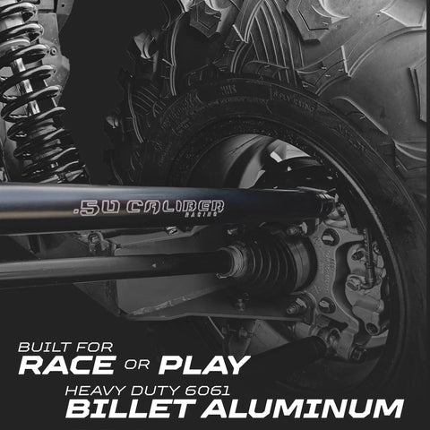 Beefed Up Radius Rods For Can Am Maverick X3 2018 Upgrade Kit Billet Aluminum Rod Set For 64 And 72 Inch Wide Suspension Black Finish Durable Replacement visible on rear suspension
