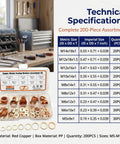 Get Solid 200 Pcs Copper Crush Metric Washer Assortment Kit Sizes M5 To M14 For Car Engine Repair And Motorcycle Maintenance Heat Proof Seals That Handle Vibration Like A Boss No Flex Rust Proof Gold Shine Builds Secure Holds, copper washers in assorted sizes
