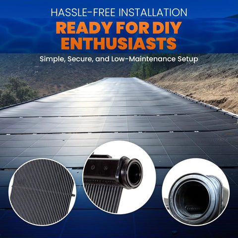 DIY Solar Pool Heater Kit With High Wind Mounting And Freeze Resistant Tech For 350 Sq Ft Of Pool Heat installed on roof
