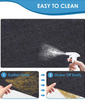 Outdoor Storage Shed Mat For Patio And Carport, Waterproof And Dustproof Non Slip Backing Keeps Liquids Out, shown easy to clean