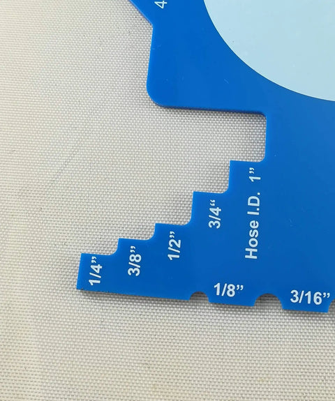 Pipe And Tubing Size Gauge For Quick Plumbing Checks, Measures Threaded Pipe From One Eighth To Two Inches, Tubing From One Eighth To One Inch, Hose ID From Quarter To One Inch, Handy Reference Chart On Back For DIY Pros