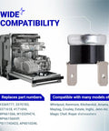 High Limit Thermostat Replacement For Dishwashers No Fuss Easy Install With Reliable Temperature Control Fits Whirlpool Kenmore